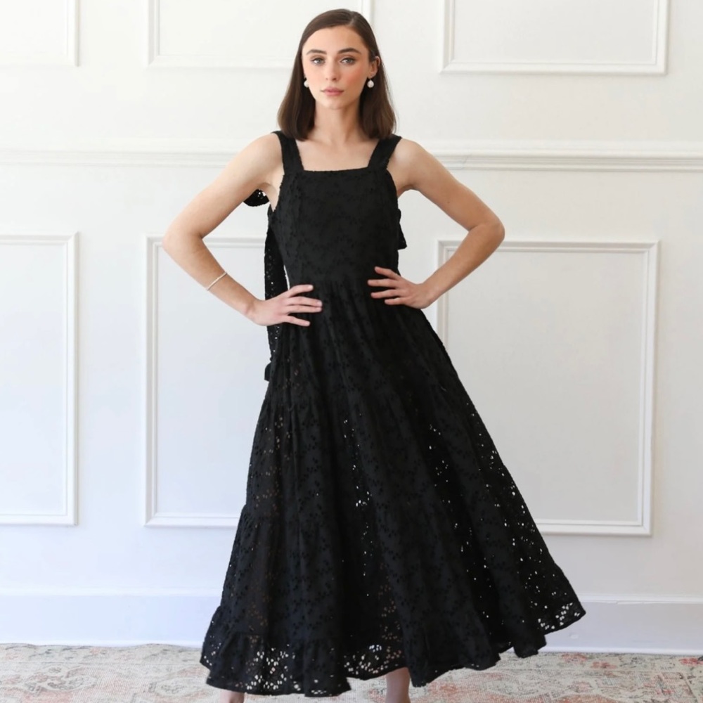 NWT - MILLE Daphne Dress in Black Floral Eyelet